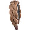 BOBIYA fascia per capelli intrecciati con treccia dentata fascia per capelli con denti larghezza intrecciato fascia per capelli (marrone medio, taglia libera)