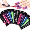 JIAMIAN 100pc Smalto Stencil Guida Nail Art Polish Shield Copertina Dito Riutilizzabile Accessori Manicure, Unghie Scudi Protettivi, Protettore Unghie
