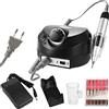 Layhou Fresa per Unghie Professionale 30000 giri, Layhou Aspiratore Unghie del chiodo dei Corredi Manicure della Lucidatrice Dellarchivio della macchina Trapano Elettrico con 6 fresa Punte