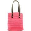 Handmade Generico Borsa Estiva Fatta a Mano ad Uncinetto con Tracolle in Cuoio da Donna cm 22x11xh24