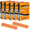 Continental Camera d'aria per bicicletta Race 28 700 x 20-25 S80 con valvola Presta, 80 mm, confezione da 5 tubi Conti e 2 leve per pneumatici Conti Race