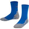 FALKE RU4 K So cotone filo funzionale antivesciche 1 paio, Calzini da corsa Unisex Bambini, Blu Cinque Terre 6524, 27-30