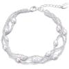 Philip Jones Bracciale multifilo di Perle d'Acqua Dolce