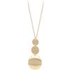 KOOUNUATA Collana a Pendente Lungo Regolabile Placcata in Oro 18K Collana a Catena per Maglione Gioiello Fatto a Mano con Pendente Multi Strato Stile Y per Donna
