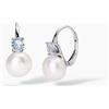 Mabina Gioielli MABINA - Orecchini in argento 925/°°° acquamar sint perle | Invito a Nozze