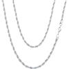 Richsteel Uomo Catena Corda Collane alla Moda Punk da Donna Uomo-3 mm/6 mm-Argento/Oro/Nero-46 cm a 76 cm di Lunghezza
