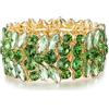 EVER FAITH Bracciale elastico da donna con cristalli marquise, art déco, per matrimoni, feste, tonalità argento trasparente, Mittel, Cristallo, Senza Gemstone