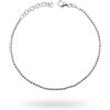 Remo Gammella Bracciale Uomo Donna Sfere Argento 925, bracciale pallini argento sterling silver da 2 a 8 mm Bracciale palline Misura Regolabile 17-21.5 cm (2)