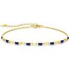 CDE Bracciali da donna Argento 925 Braccialetto Infinito Bracciale Donna Cuore, Gioielli Regalo Natale Compleanno Festa Della per Moglie Amiche Amica (Oro-09-Sep.)