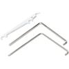 FcaecY Kit di chiavi di regolazione per finestre in PVC, alluminio, legno, chiave a brugola 4 mm e TORX TX15, parti di ricambio con ferretto per finestra, strumento di regolazione della finestra per