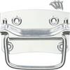 SOTECH 1 paio Maniglie per casse 120 x 80 mm, acciaio, zincato argento | maniglia a cerniera da avvitare incl. viti di fissaggio