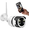 Mediawave Store - Telecamera di Sicurezza 4K Wi-Fi da Esterno, con Sensore di Movimento e Controllo Remoto, Sorveglianza HD
