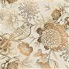 ReWallpaper Carta Da Parati Beige Fiori Uccelli Pellicola Adesiva Fantasia Dorata 44.5CMx3M Lusso Rivestimento Adesivo per Mobili Armadio Beige Floreale Carta Parati Autoadesiva Camera Cucina