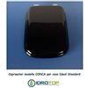 IDROTOP Copriwater Ideal Standard CONCA NERO Cerniera Cromo-Sedile-Asse Wc