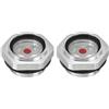 PATIKIL Aria Compressore Olio Mirino Vetro, 2pz M27*1,5 Maschio Filettatura Alluminio Lega Olio Liquido Livello Indicatore Aria Compressore Parti con O-ring