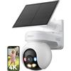 Imou 4K Telecamera WiFi Esterno Senza Fili con Pannello Solare, 10000mAh