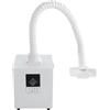 NIGORIY Assorbitore di fumo di saldatura, 150 W, 258 m³/h, aspirazione di saldatura 5000 ± 10% RPM, 2600 pa, assorbitore antifumo con lunghezza di 1,2 m, colore bianco