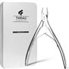THRAU Tronchesina per Cuticole per Manicure e Pedicure, Rimuovi Cuticole in Acciaio Inox, Punta Fine per Unghie e Pelle Secca