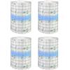 Cylocrya Benda Trasparente Impermeabile Antiallergica, Cerotti Elastici di Fissaggio, Pellicola Protettiva per Tatuaggi, Nastro Medico Adesivo per Sport e Doccia (15cm*1m /4pcs)