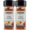 UBENA, Curry Thailandese, Spezia per Piatti Orientali, Ideale per insaporire Piatti a Base di Carne, Riso e Frutta esotica Formato Vasetto da 28 gr (Confezione da 2)
