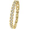 JOOP! 2039843 - Bracciale da donna in acciaio inox con zirconia sintetica, 19+3 cm, bicolore