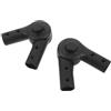 BESPORTBLE Connettore per Maniglia Passeggino Regolazione Flessibile in Plastica e 2 Set per Nero, Giunto Pieghevole Supporto Stabile Tubi da 22mm Manubrio Adatto a Passeggini e Trolley