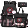 KASENFASHION Stray K1ds Zaino Scuola Ragazzi Stile Kpop con Borsa Tracolla e Astuccio Zaino Grande Laptop 15,6 Pollici Impermeabile Leggero Tempo Libero
