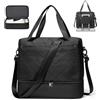 HYC00 Bagaglio a Mano 40x20x25 Ryanair Wizzair Borsone da Viaggio Donna Espandibile Borsa da Cabina Grande Borsone Parto Ospedale Impermeabile Borsa Piscina Sportiva Travel Duffel Bag,E02-Nero