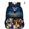 GDFENDU Anime 99 Nights con portachiavi, 40,6 cm, zaino a tema videogioco, zaino leggero con grande capacità, da viaggio e regalo di compleanno, A, One Size, Zaino Anime