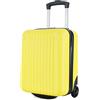 R.Leone Valigia 40x30x20 cm Trolley Bagaglio a mano 2 Ruote in ABS adatto Wizz Air, Vueling, Volotea 288 (Giallo, Valigia 40x30x20 cm, 2 Ruote)
