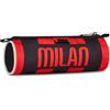 Seven Portapenne A.C.Milan, Nero, Apertura con zip, Accessori Zaino, Scuola elementare, media e superiore, Per bambini, ragazzi e adulti, Calcio, Prodotto ufficiale