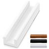 WYWY Supporto per Specchio da Terra, Cornice per Specchio a Piedestallo in Legno Antiscivolo con Base Robusta - Facile da installare, Pratico & Durevole per Cornici Fotografiche e Quadri(White)