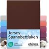 etérea Himmlische Qualität etérea Jersey lenzuolo con angoli 180x200-200x200 cm Marrone scuro Epaisseur 15-25 cm - 100% Cotone - Oekotex materasso Letto copripiumino - lenzuola 180x200cm - 200x200cm Brown