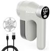 BEAUTURAL Leva Pelucchi Elettronico Portatile Ricaricabile USB-C | Display LED Digitale, 3 Velocità Regolabili, 6 Lame a Stella, Rimuove palline da vestiti, maglioni, divani, mobili e coperte