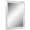 Online-GalleryKing TheMIRROR - Specchio da parete incorniciato in vero vetro 75 x 80 cm - Su misura in Alu Criss Cross Ideale come specchio per ingresso o salone - Incl. appendiabiti in metallo e