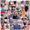 Generic Confezione di adesivi Donald Trump - 50 adesivi impermeabili in vinile PVC (5-7,5 cm) per laptop, bottiglie d'acqua, custodie per telefono, paraurti auto e album di ritagli, ad alta definizione