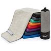 gipfelsport Asciugamano microfibra grigio chiaro 1x M(110x50cm)