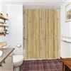 Uiiooazy Tenda da Doccia Antimuffa 150x180cm Bambù Giallo Spa Zen Rustico