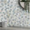 M MOFIT MOFIT Piastrelle Adesive Esagonali Marmo Mosaico Blu 10pezzi
