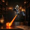 Generico Lampada da scaffale "Dragon Bookshelf Nook Light" (C,S) | Decorazione per scaffale stampata in 3D raffigurante un drago volante che sputa fuoco, design "Flying Dragon", base stabile