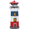 Joyzan Faro Solare, Lampada da Giardino a LED Impermeabile Rotante Automatica Senza Cablaggio Decorazione Ornamentale per Esterni per laghetto da Giardino, Patio, Prato(Rosso, Blu e Bianco)