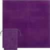 CREATCABIN Tovaglia dei Tarocchi Borsa per Carte dei Tarocchi Tovaglia Quadrata per Altare Velluto Viola Confezione Gioielli Borse per Riporre I Tarocchi Borsa per Dadi Coulisse 50x50cm /18x11.7cm