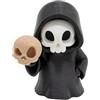 Virelynx Mini statua del triste mietitore - Statuetta stampata in 3D di Halloween con teschio triste mietitore, statuetta per scrivania e mensola