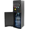 Tubisku Distributore d'acqua elettrico da 550 W, dispositivo a colonna con caricamento dal basso, 3 livelli di temperatura (caldo/freddo/temperatura ambiente), sicurezza per bambini, per ufficio, casa, cucina