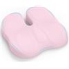 Retazly Cuscino Sedia Ufficio, Cuscino Memory Foam per Sedia da Scrivania, Cuscino Sedile per Coccige Sciatica Lombare, Cuscinos per Sedia per Ufficio Auto Gaming Sedia a Rotelle (Rosa)