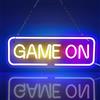 AOOTE GAME ON Insegne al Neon, Insegna al Neon Scritta LED, USB Alimentato, Neon Lettere Luce, LED Gaming Neon per Sala da Gioco, Bar, Gioco Competizione, Festa Del Club, Regalo Di Compleanno