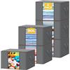 UBBOY Scatole per Armadio 6PCS,Scatole per Vestiti Organizer Armadio in Tessuto