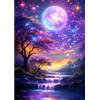 NEWENMO Fantastico Paesaggio Diamond Painting Adulti Pittura Diamante Kits | 5D Albero Pittura Diamante Kit Completo,DIY Diamond Art Kits,Diamond Painting Set,Decorazione Casa e Regalo 30x40cm