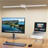 KableRika Lampada LED Da Scrivania Doppia Testa Dimmerabile 24W 80Cm Bianca