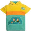 WAVE HAWAII Poncho da bagno per bambini, in 100% cotone, poncho da spiaggia con cappuccio, morbido asciugamano per ragazze in spiaggia, piscina e viaggi, taglia, Minions, XXS